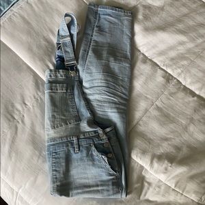 Blue Spice Light-wash Overalls